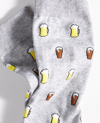 Club Room Men's Beer Crew Socks Gray  Size 10-13