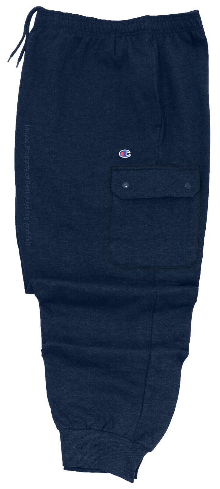 Champion Men's Cargo Fleece Jogger Pants Blue Size XXX-Large