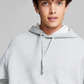 And Now This Men's Fleece Hoodie with Kangaroo Pockets Gray Size Large