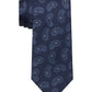 Tommy Hilfiger Men's Halo Paisley Tie Blue Size Regular