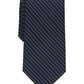 Club Room Men's Watts Striped Tie  Black  Size Regular