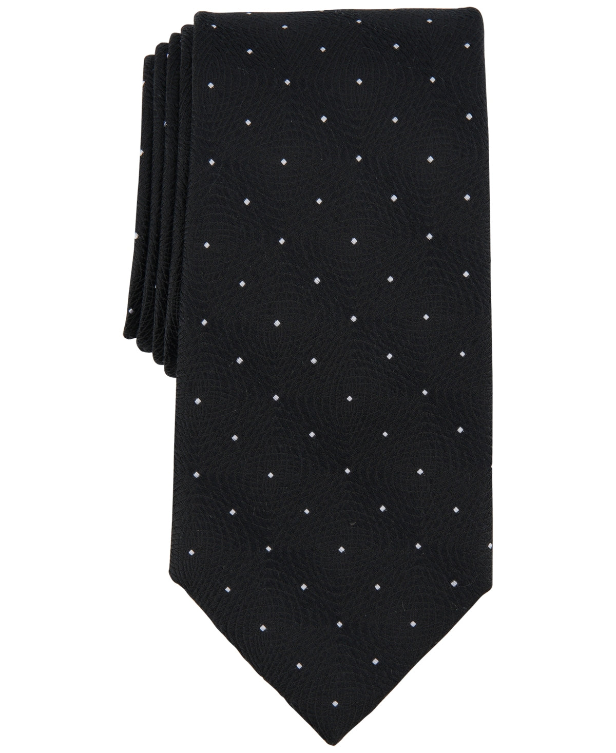 Michael Kors Men's Petru Dot Pattern Tie Black Size Regular