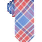 Tommy Hilfiger Men's Festive Plaid Tie Red Size Regular