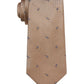 Michael Kors Men's Classic Design Spaced Out Geometric Tie Brown Size Regular