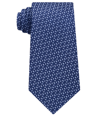 Michael Kors Men's Pindot Ground Diamond Silk Tie Blue Size Regular