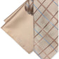 Steve Harvey Men's Grid Tie & Pocket Square Set Beige Size Regular