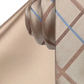 Steve Harvey Men's Grid Tie & Pocket Square Set Beige Size Regular