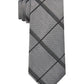 Calvin Klein Men's Slim Grid Tie Gray Size Regular