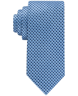 Tommy Hilfiger Men's Micro Geo Tie Blue Size Regular