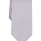 Michael Kors Men's Hempstead Grid Tie Gray Size Regular