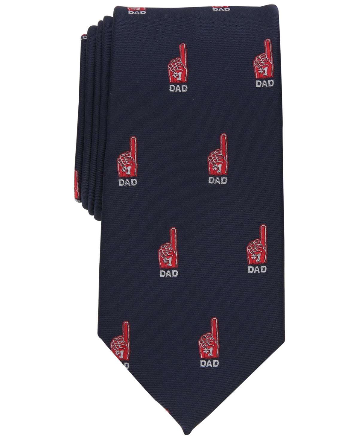 Club Room Men's Classic 1 Dad Father's Day Tie Blue Size Regular