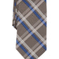 Michael Kors Men's Sadies Plaid Tie Brown Size Regular