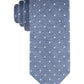 Tommy Hilfiger Men's Linen Dot Tie Blue Size Regular