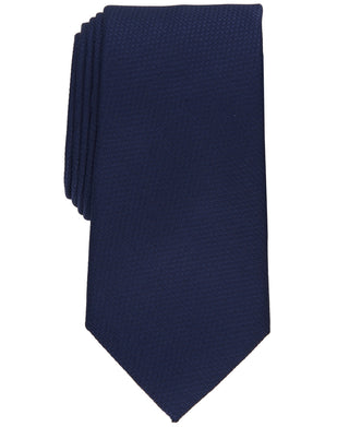 Club Room Men's Holt Solid Tie  Blue Size Regular