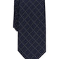 Alfani Men's Slim Grid Tie Blue Size Regular