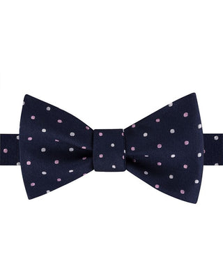 Tommy Hilfiger Men's Multi-Dot Self-Tie Silk Bow Tie Blue Size Regular
