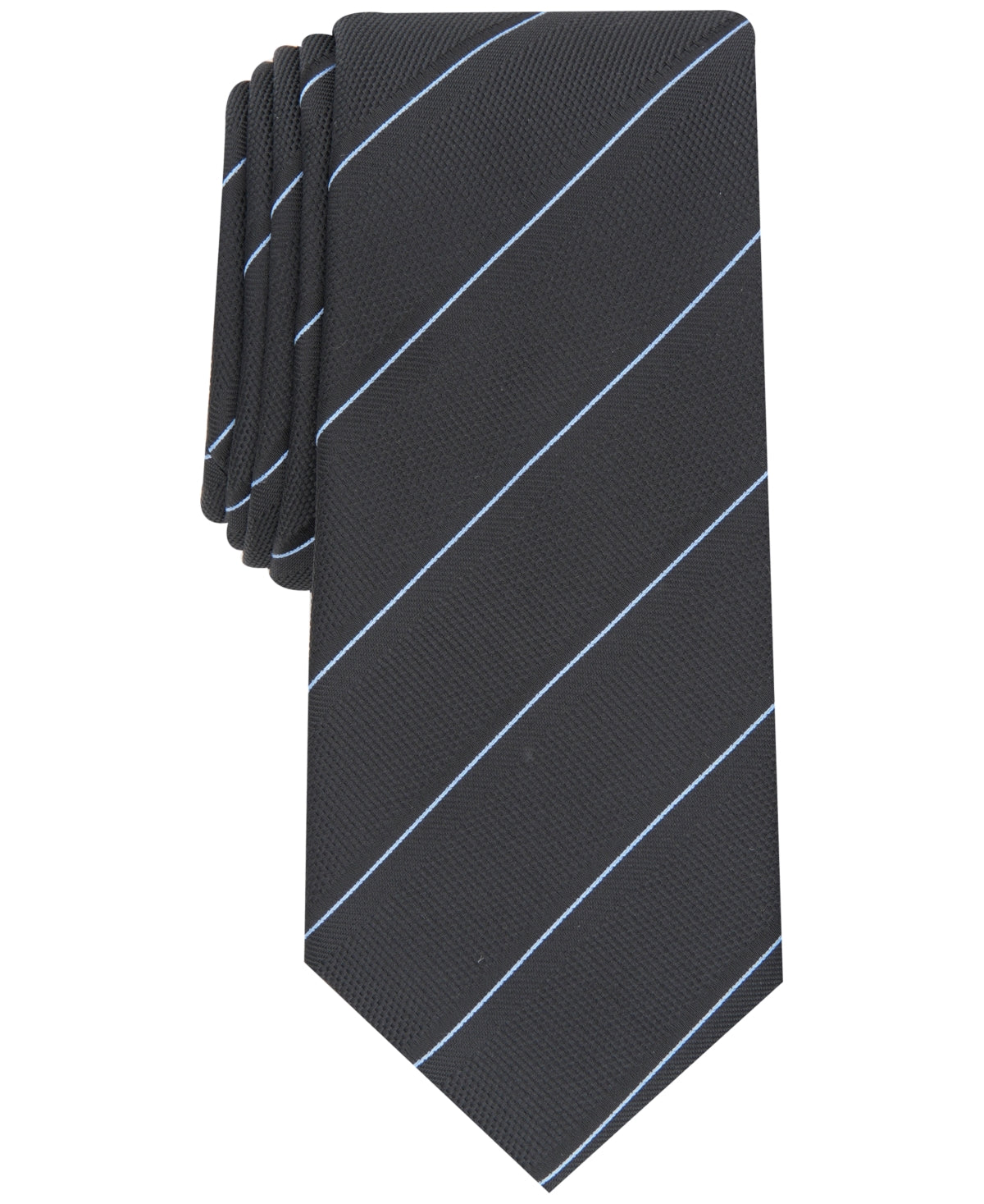 Alfani Men's Clarkson Stripe Tie Black Size Regular