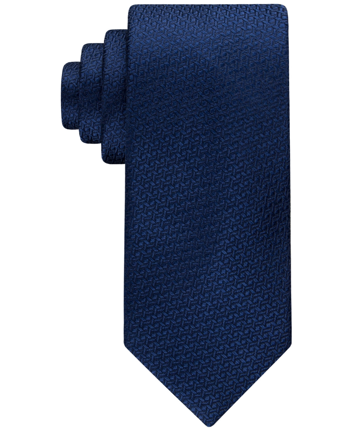 Tommy Hilfiger Men's Classic Geometric Tie Blue Size Regular