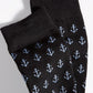 Club Room Men's Anchor Crew Socks Black Size 10-13