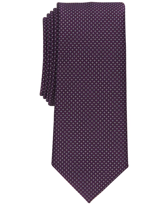 Alfani Men's Niles Micro Dot Tie Purple Size Regular