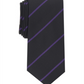 Alfani Men's Hadley Stripe Tie Purple Size Regular