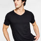 Inc International Concepts Men's Solid V-Neck T-Shirt Black Size S