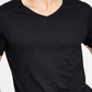 Inc International Concepts Men's Solid V-Neck T-Shirt Black Size S