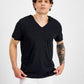 INC Mens Hooded V-Neck T-Shirt Black Size M