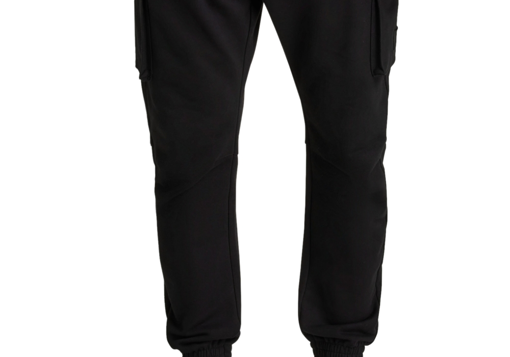 G-Star Raw Men's Relaxed-Fit Cargo Pocket Cuffed Sweatpants Black Size 2XL