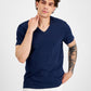 INC Mens V Neck T-Shirt Blue Size XS