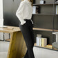 S P Y M Women Stretch Dress Pants Casual Slacks Straight/Wide/Skinny Leg/Bootcut Black Size Petite L