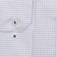 Ryan Seacrest Mens Check Collared Slim Fit Dress Shirt Blue Size 18X34-35