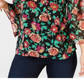 Thalia Sodi Women 3/4 Sleeve V-Neck Lace-Up Printed Top Multi Size S