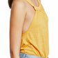 We The Free Womens Good For You Slub Solid Tank Top Yellow Size S