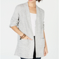 Style & Co Open-Front Completer Cardigan Gray Size XXL