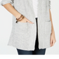Style & Co Open-Front Completer Cardigan Gray Size XXL