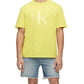 Calvin Klein Men's Pride Logo-Print T-Shirt Yellow Size S