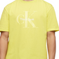 Calvin Klein Men's Pride Logo-Print T-Shirt Yellow Size S