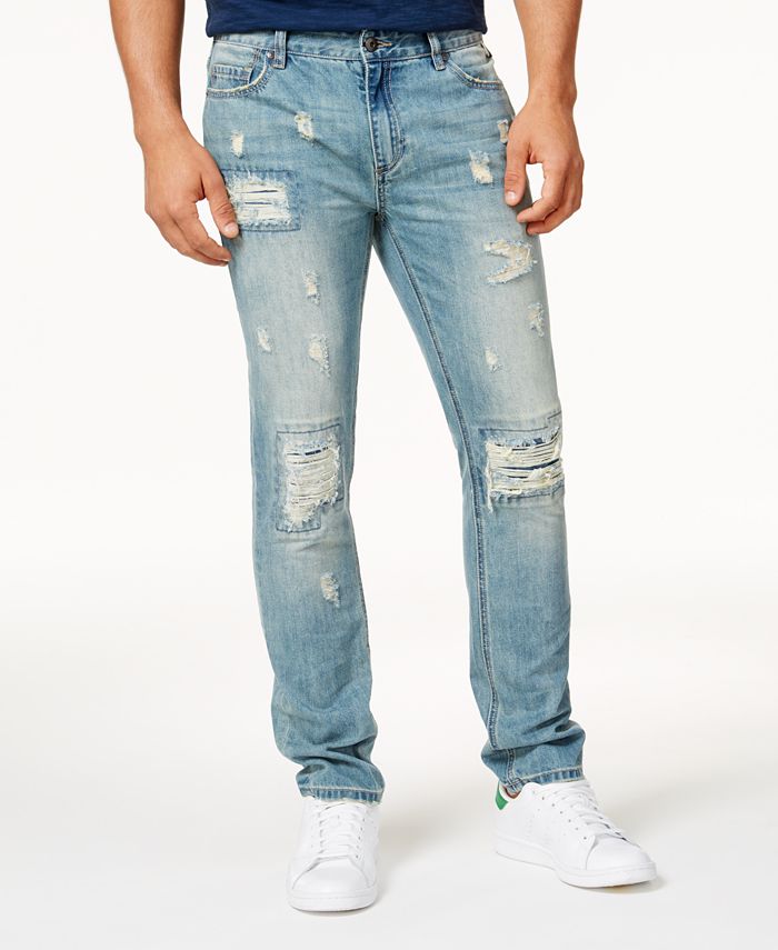 American Rag Men's Vintage Wash Distressed Jeans Blue Size 31x32