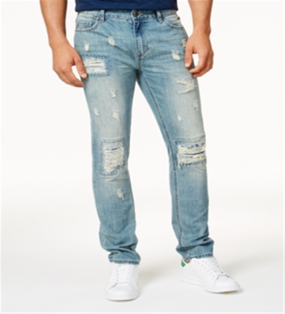 American Rag Men's Vintage Wash Distressed Jeans Blue Size 31x32