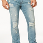American Rag Men's Vintage Wash Distressed Jeans Blue Size 31x32