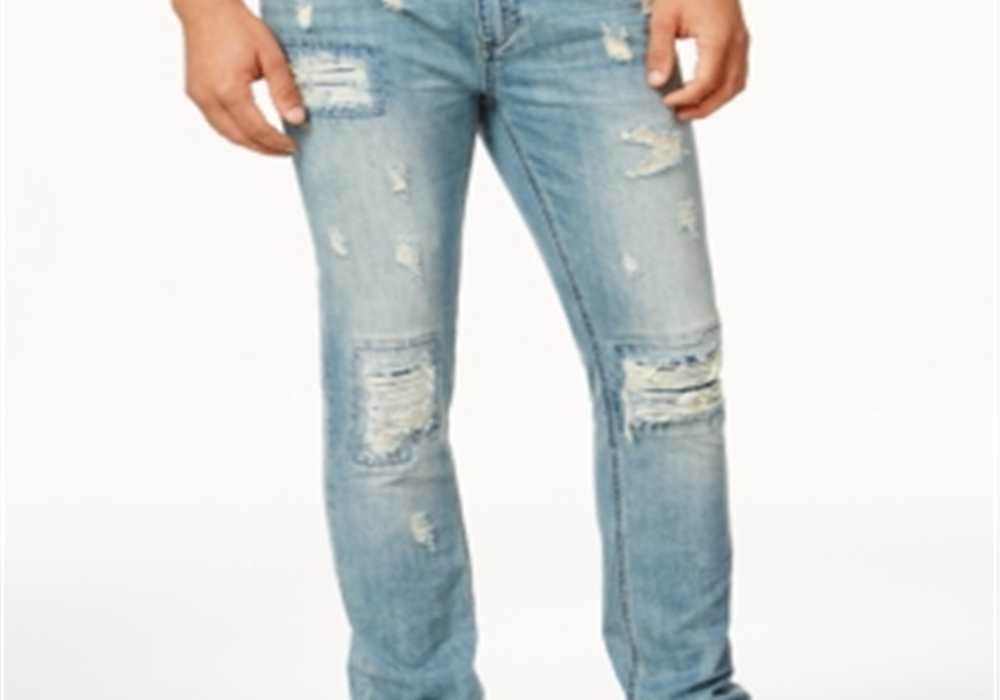 American Rag Men's Vintage Wash Distressed Jeans Blue Size 31x32