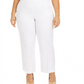 Alfred Dunner Women's Ship Shape Pants White Size 20W