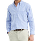 Club Room Men's Regular Fit Pinpoint Dress Shirt Blue Size 16.5 34/35