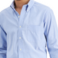 Club Room Men's Regular Fit Pinpoint Dress Shirt Blue Size 16.5 34/35