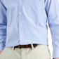 Club Room Men's Regular Fit Pinpoint Dress Shirt Blue Size 16.5 34/35