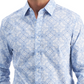 Club Room Men's Medallion-Print Shirt Blue Size 2XL