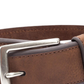Club Room Men's Bevel-Edge Casual Belt Brown Size 44