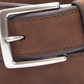 Club Room Men's Bevel-Edge Casual Belt Brown Size 44