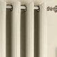 Sun Zero Maximus Woven Vertical Stripe Blackout 54 x 63 Curtain Panel Bedding
